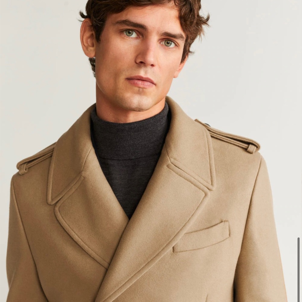 SOLD! Mango Man - Double-breasted Tailored Coat - Picture 4 of 11